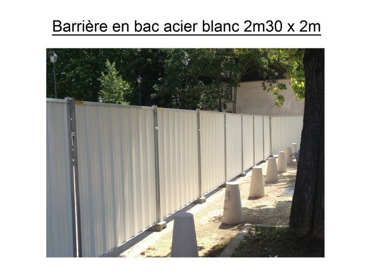 Clôture Pleine Hauteur 2m