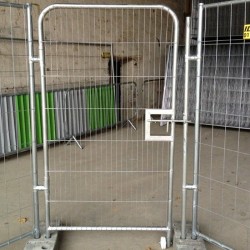 Portillon de chantier grillagé