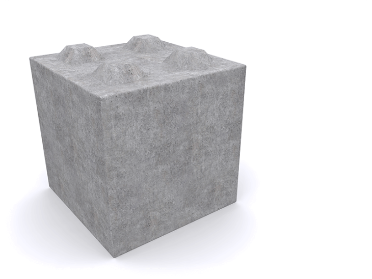 Bloc Béton Empilable (80 x 80 x 80 cm)