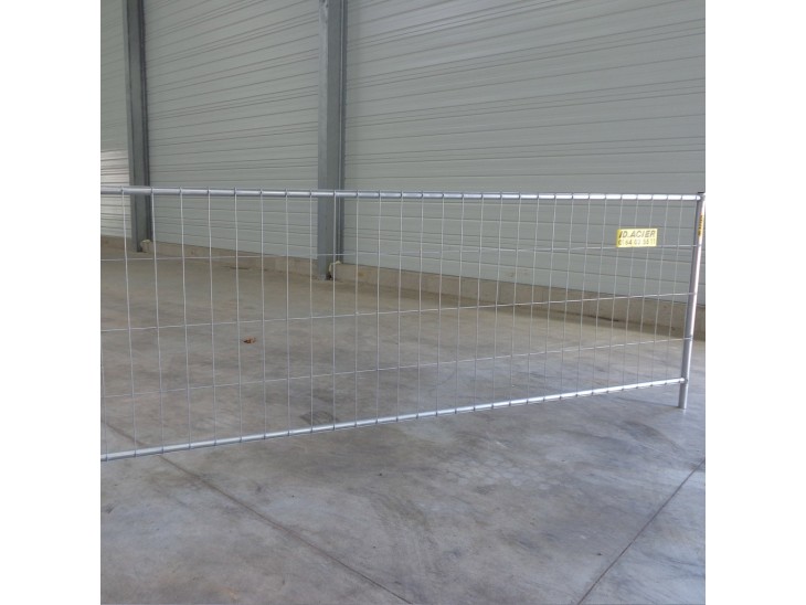 Cloture de chantier grillagée T4 3.5m x 1.2m Cloture de chantier grillagée T4 3.5m x 1.2m