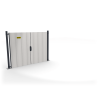 Portail et portillon de chantier à sceller : 6 formats - ID Acier