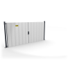 Portail et portillon de chantier à sceller : 6 formats - ID Acier
