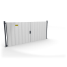 Portail et portillon de chantier à sceller : 6 formats - ID Acier