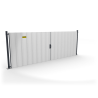 Portail et portillon de chantier à sceller : 6 formats - ID Acier
