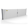 Portail et portillon de chantier à sceller : 6 formats - ID Acier