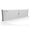 Portail et portillon de chantier à sceller : 6 formats - ID Acier