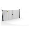 Portail et portillon de chantier à sceller : 6 formats - ID Acier