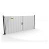Portail et portillon de chantier à sceller : 6 formats - ID Acier
