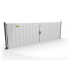 Portail et portillon de chantier à sceller : 6 formats - ID Acier