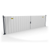 Portail et portillon de chantier à sceller : 6 formats - ID Acier