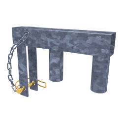Axe à barrière, accessoires de chantier, ID-acier
