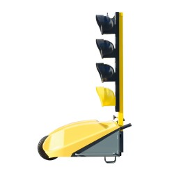 Feu tricolore de chantier