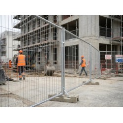 Barrière de chantier anti-vandalisme Eco - Grille Heras - ID Acier