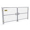Portail de chantier grillagé avec roulettes : 4 x 2 m - ID Acier