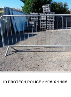 barriere de police 2.50m x 1.10m