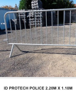 barriere de police 2.20m x 1.10m