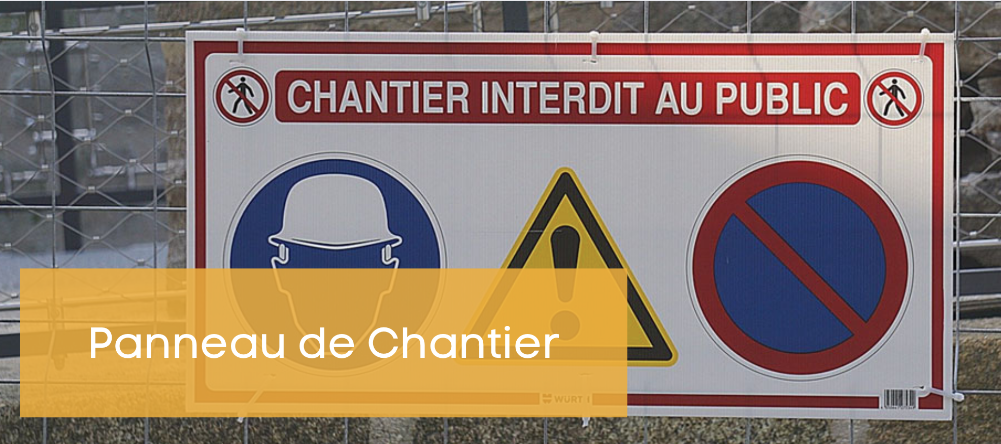 Barrières de sécurité pour une signalisation temporaire